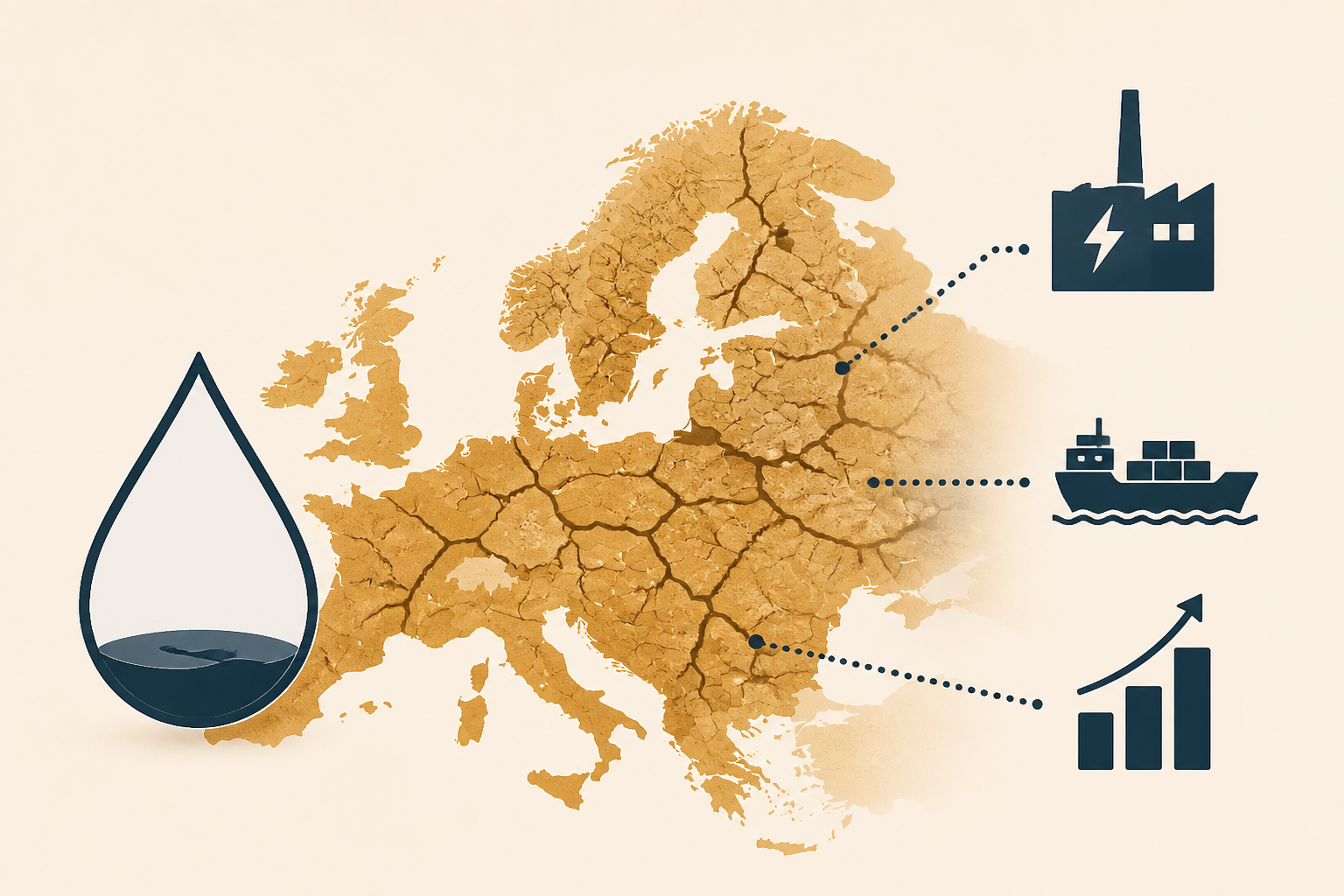Europe drought threatens energy, shipping and growth