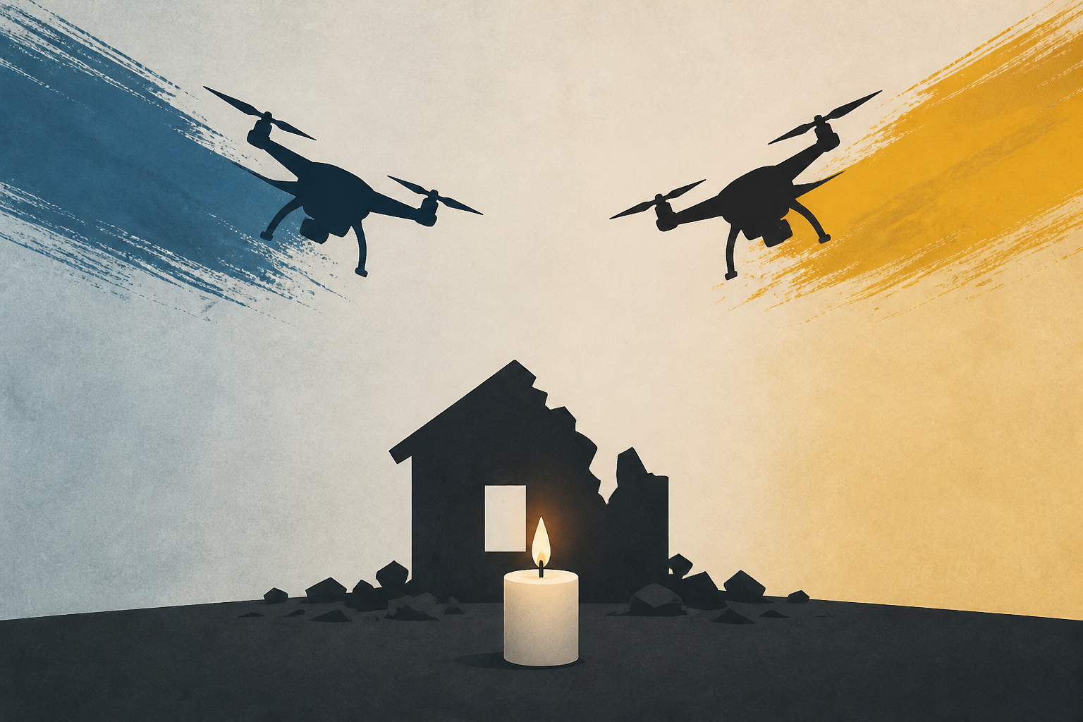 Some 10 killed in Russian and Ukrainian drone attacks