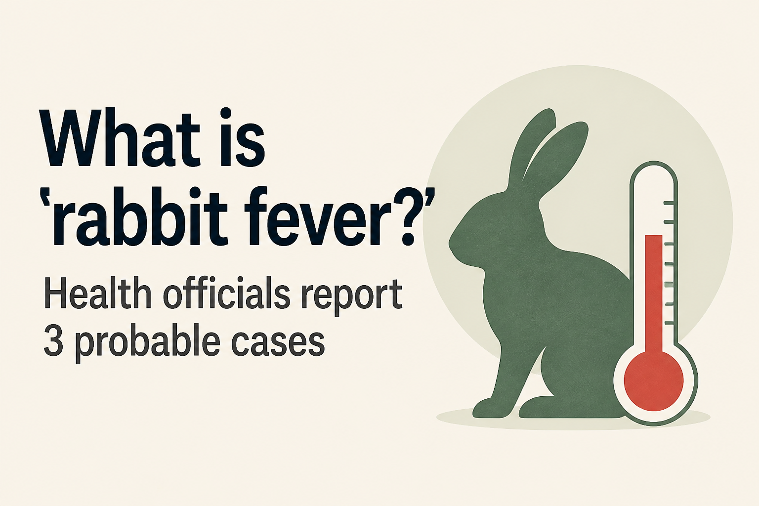 What is ‘rabbit fever?’ Health officials report 3 probable cases