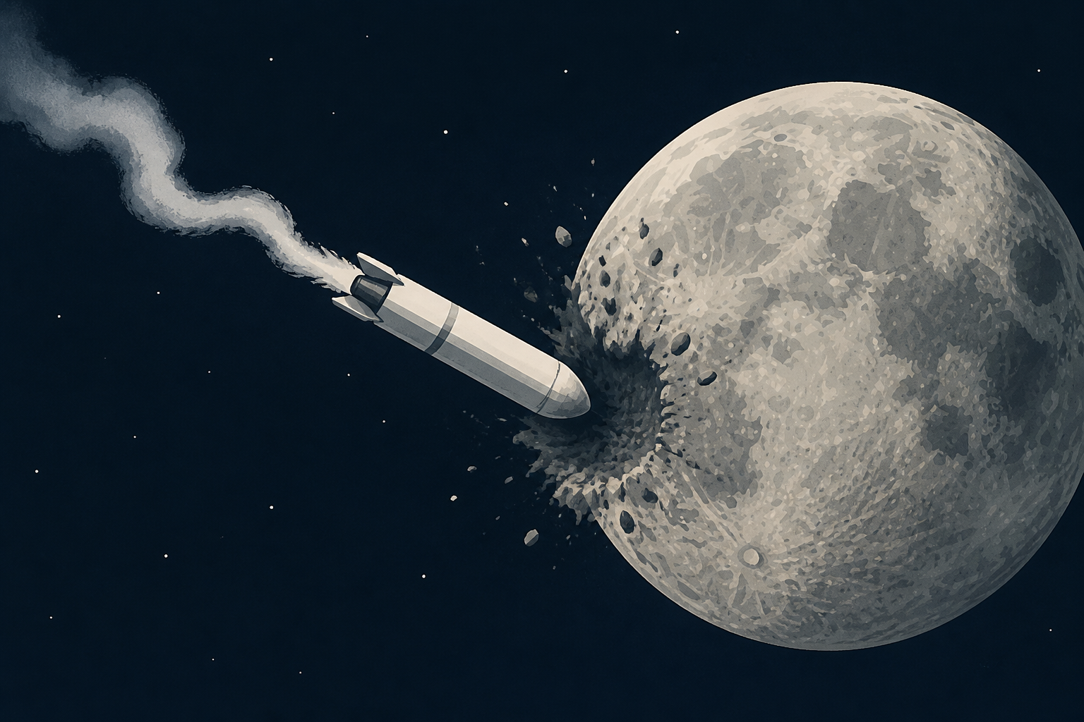 Out-of-control SpaceX rocket smashes into the Moon