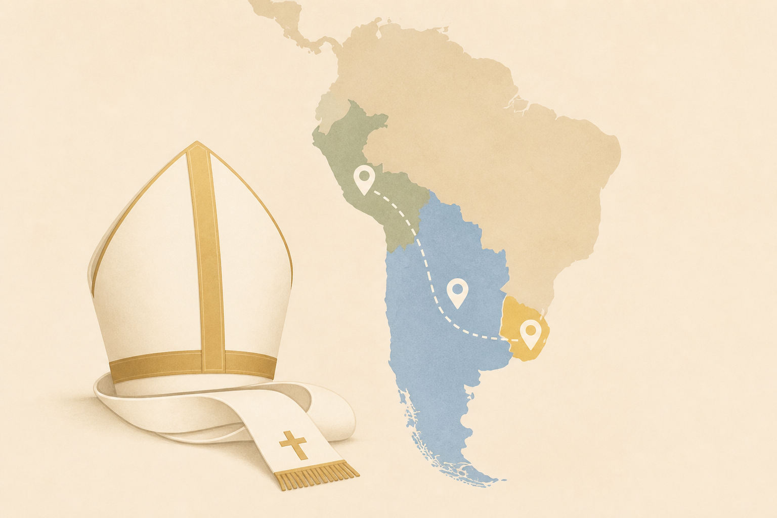 Pope Leo to visit Uruguay, Argentina and Peru in November