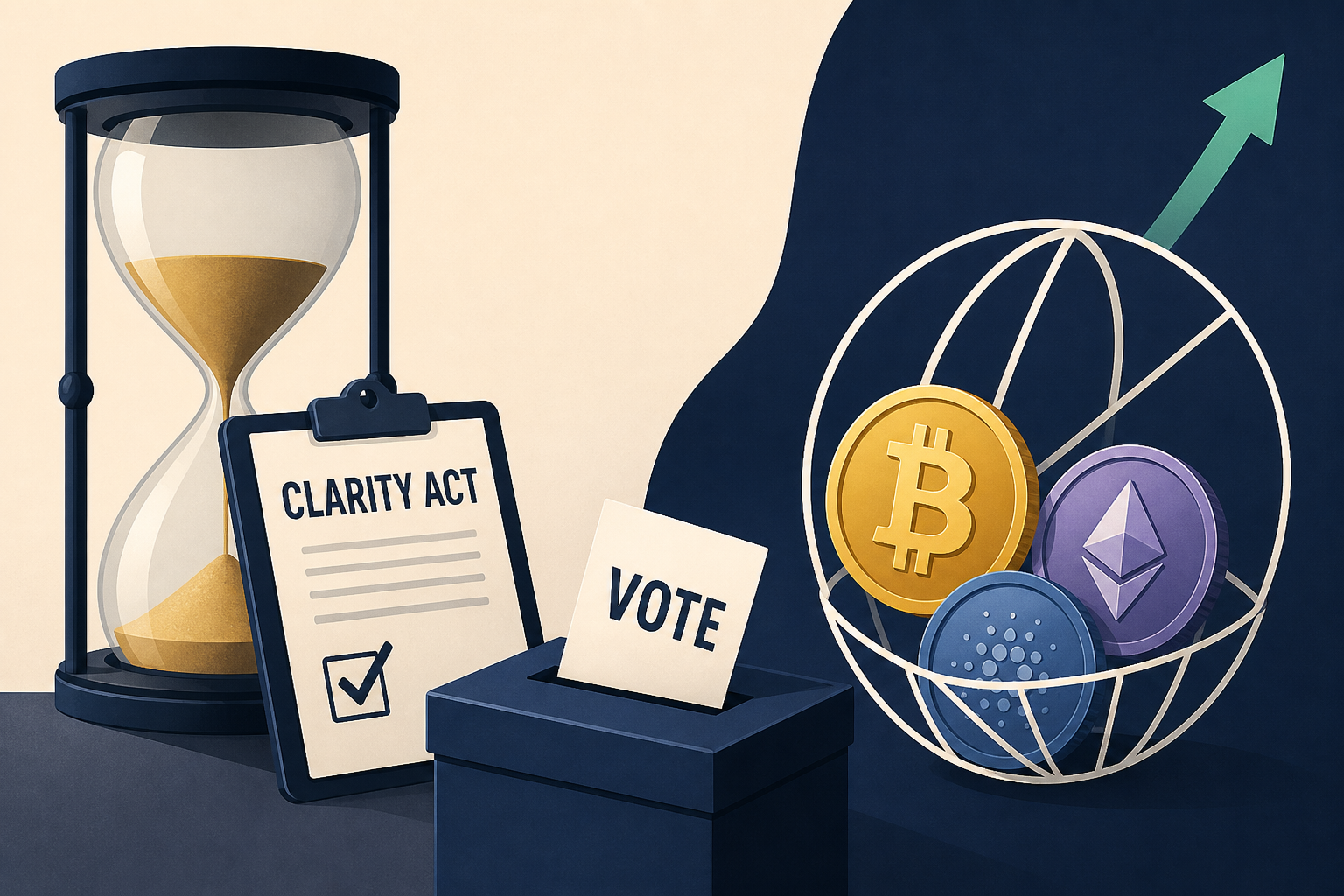Clarity Act Awaits Last-Ditch Vote; ARK Makes Crypto Buys.