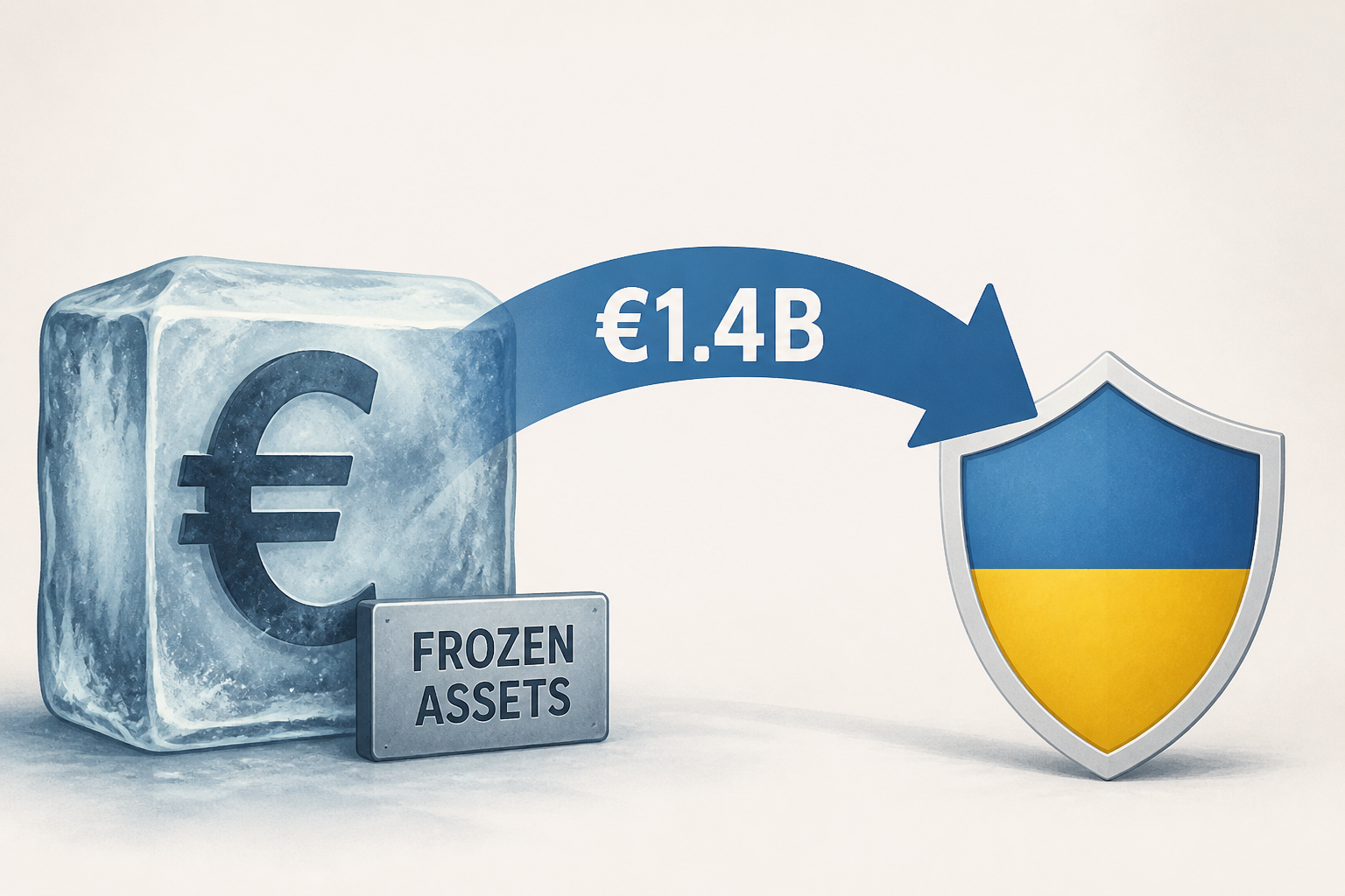 EU to transfer €1.4B in profits from frozen Russian assets to Ukraine