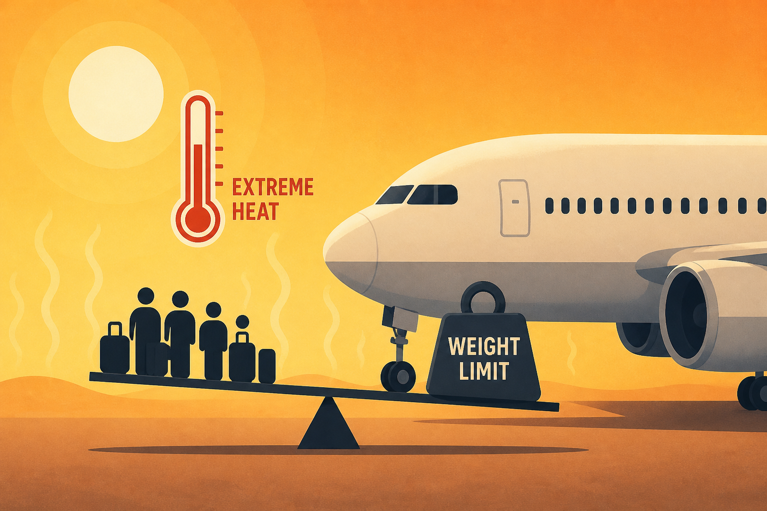 Why extreme heat can force airlines to leave passengers behind