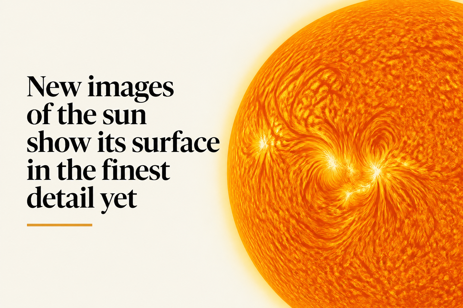 New images of the sun show its surface in the finest detail yet