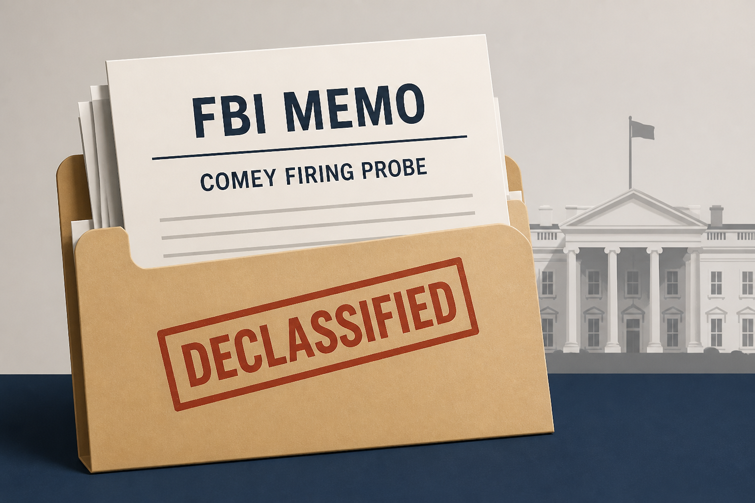 White House releases declassified FBI memos on Comey firing probe