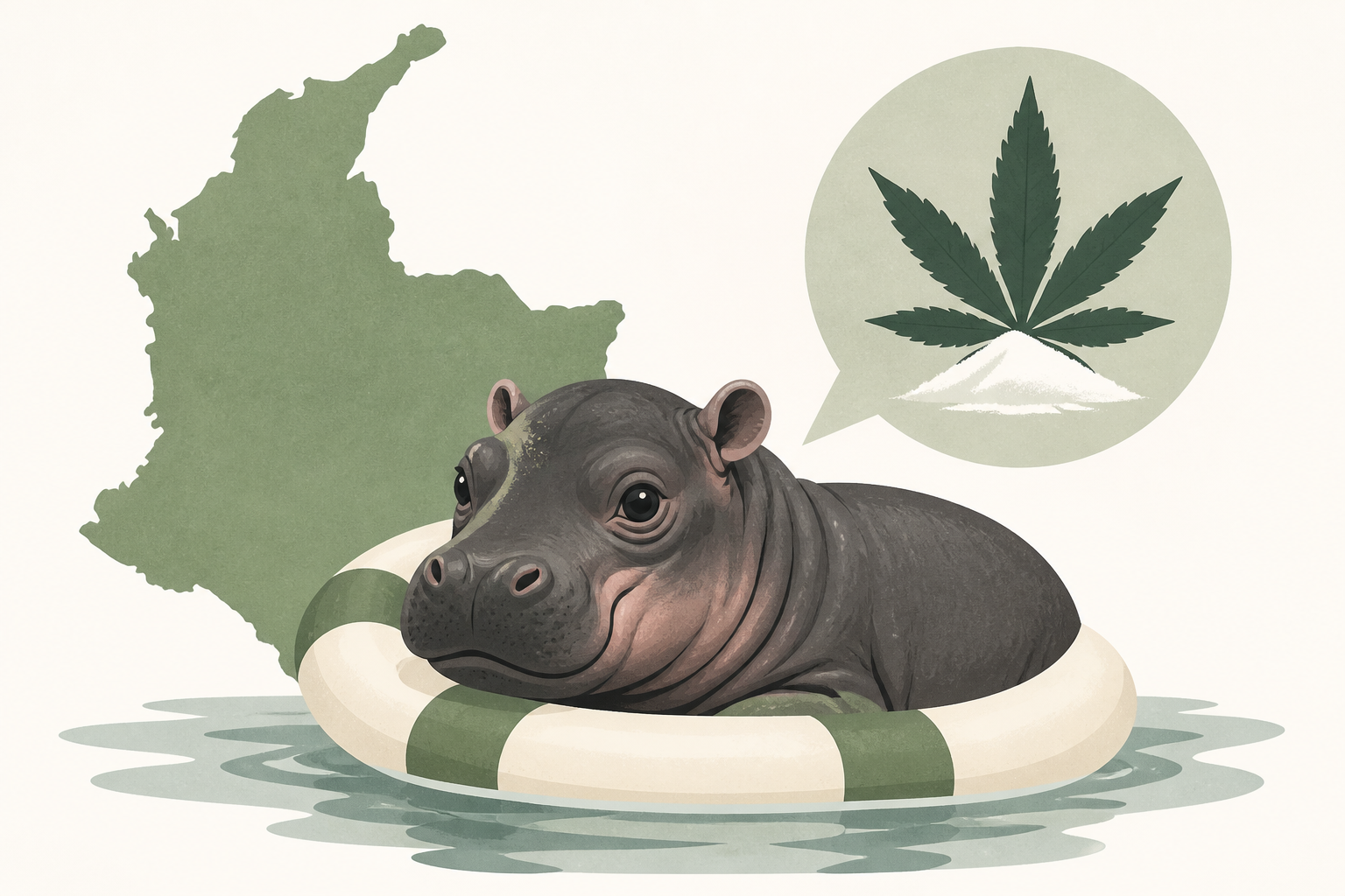 Newborn "cocaine hippo" linked to drug lord Pablo Escobar is rescued in Colombia