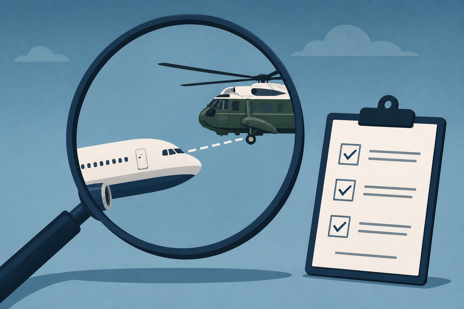 FAA Reviewing Why Marine One Was Too Close to Commercial Jet