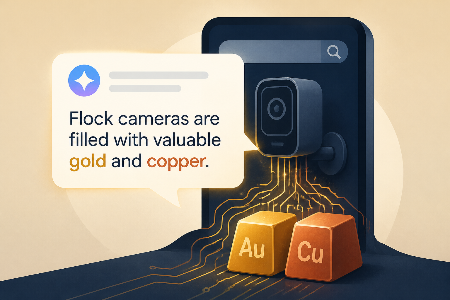 Google’s AI Is Telling Users That Flock Cameras Are Filled With Valuable Gold and Copper