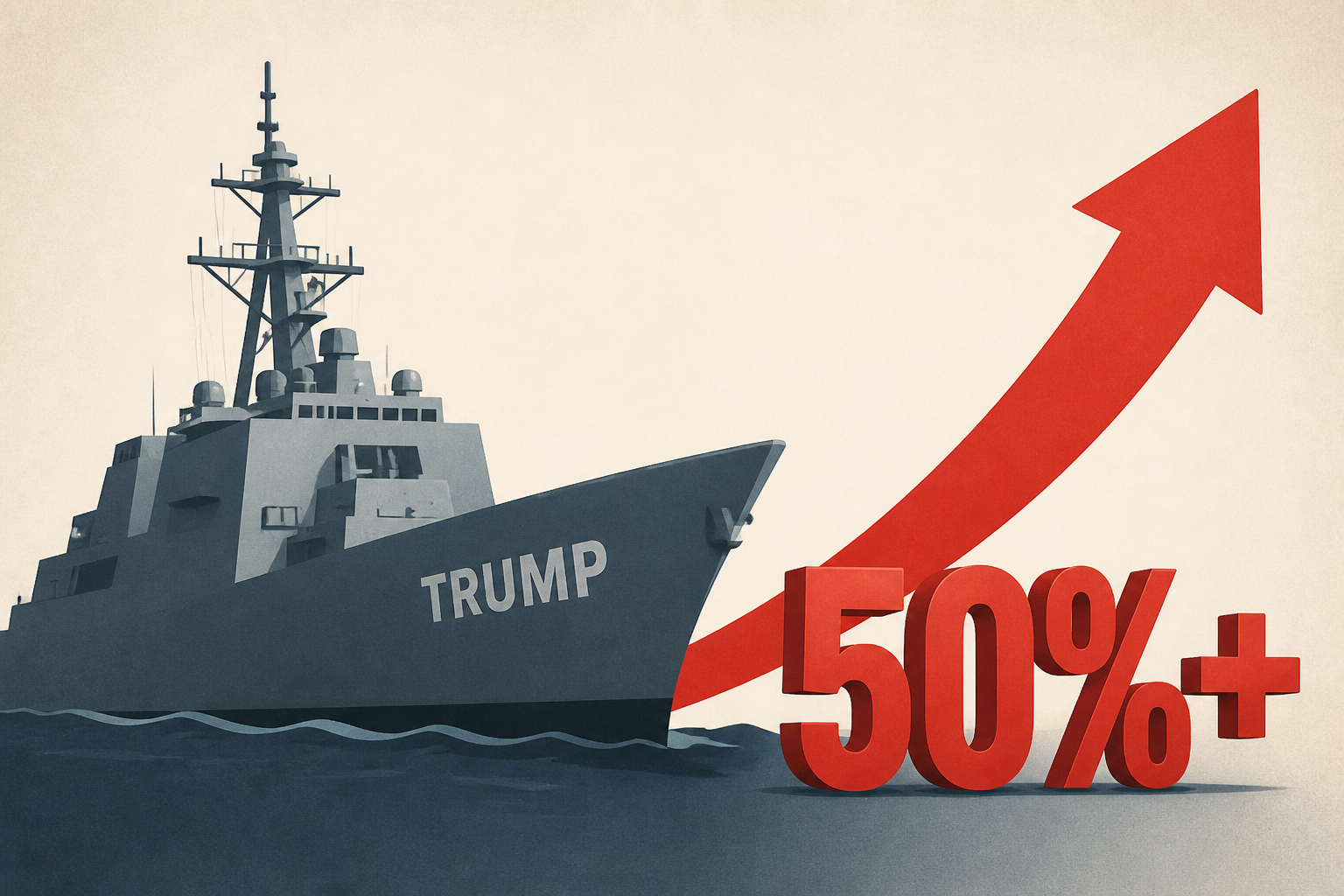 Cost of Trump’s Namesake Warships Likely to Rise by 50 Percent or More