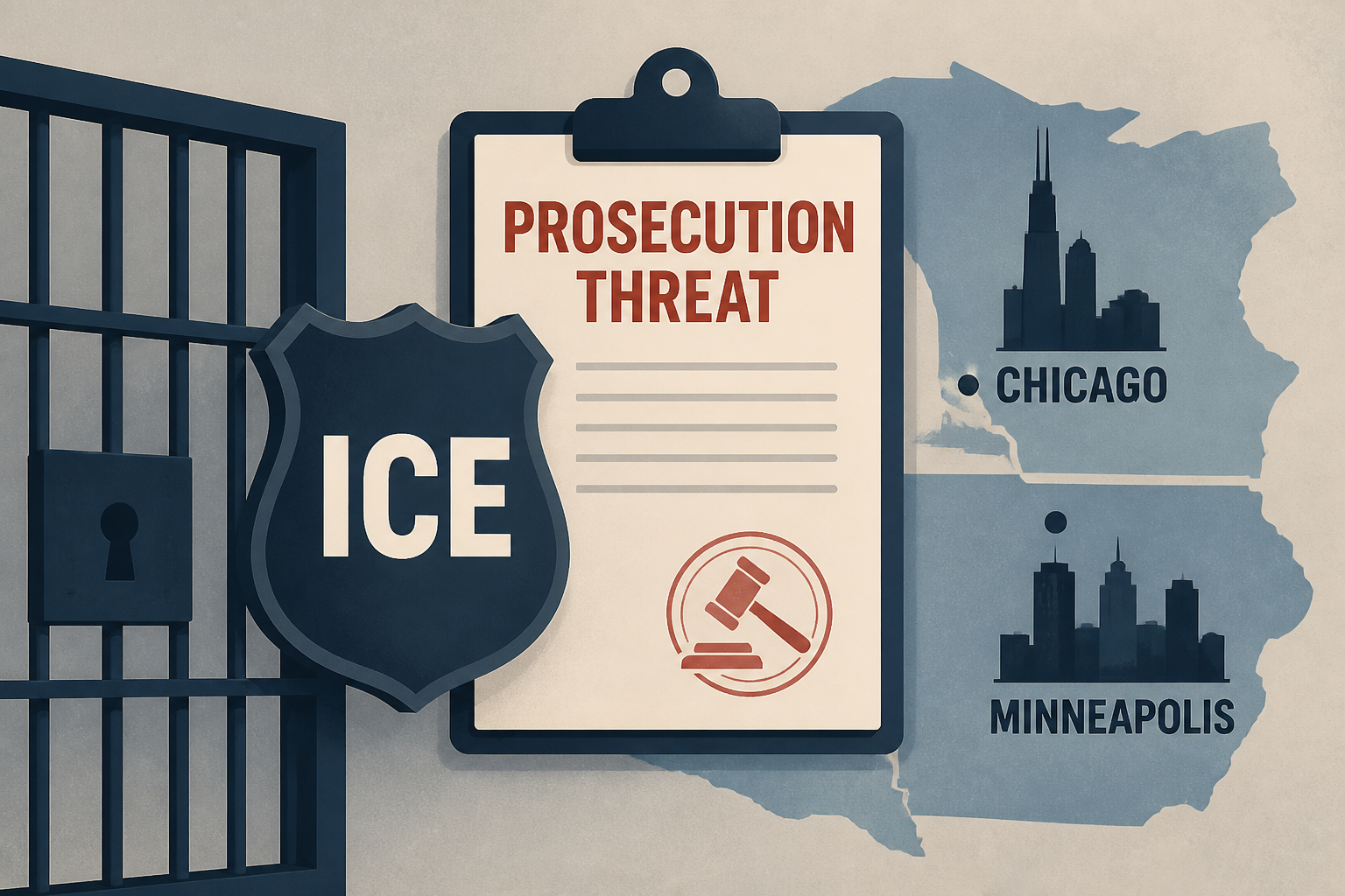 ICE Threatens Sheriffs In Chicago and Minneapolis With Prosecution Over Access to Inmates