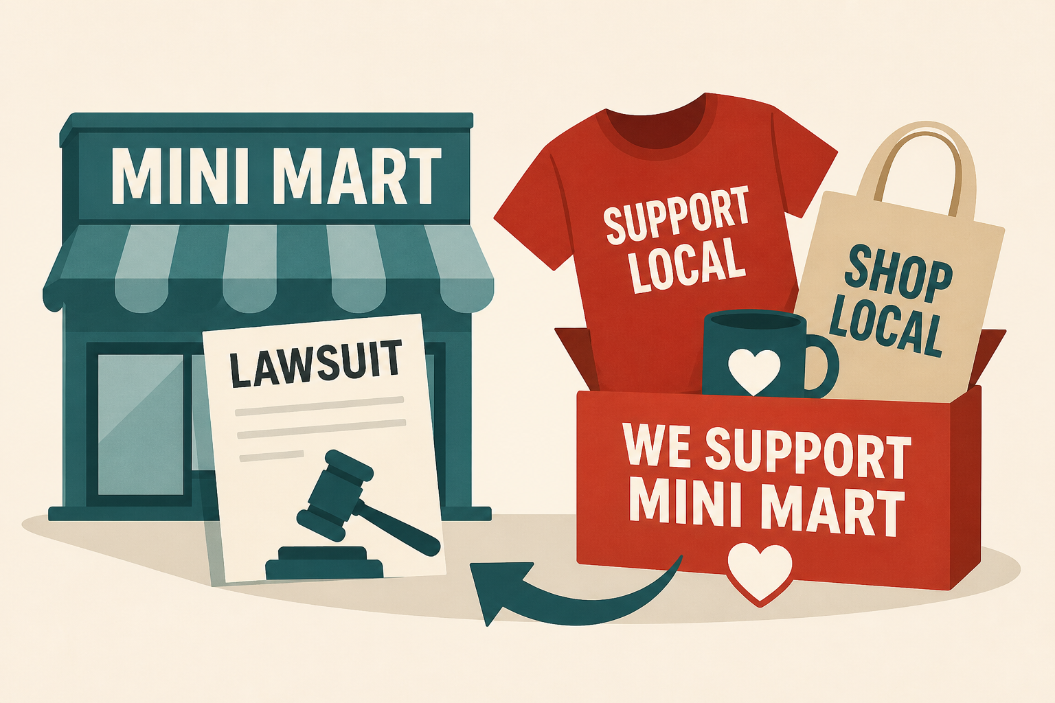 Mini mart sued by Buc-ee's receives support with merch