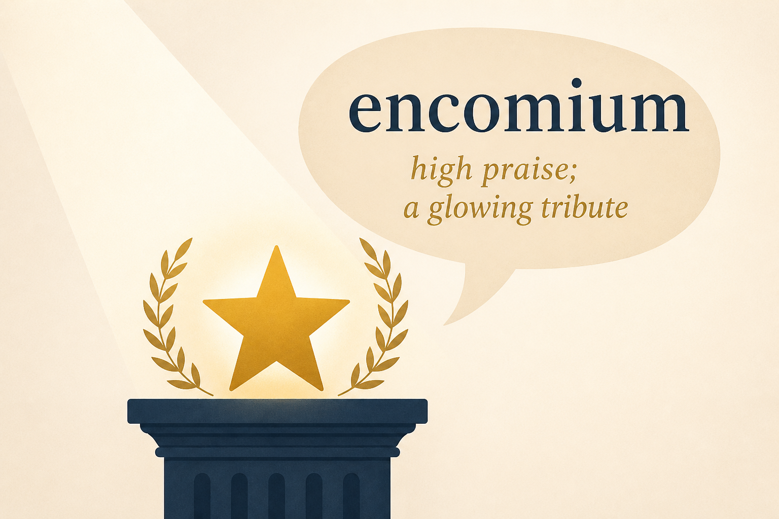 Word of the Day: encomium