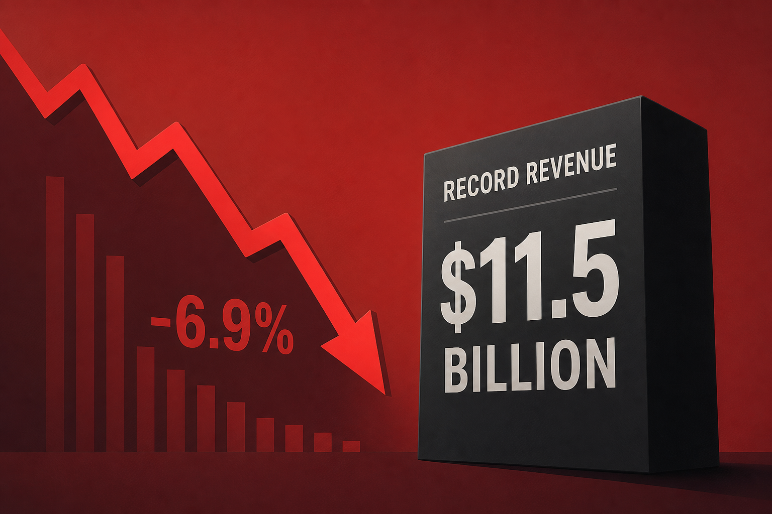 AMD Stock Drops 6.9% Despite Record $11.5 Billion Revenue