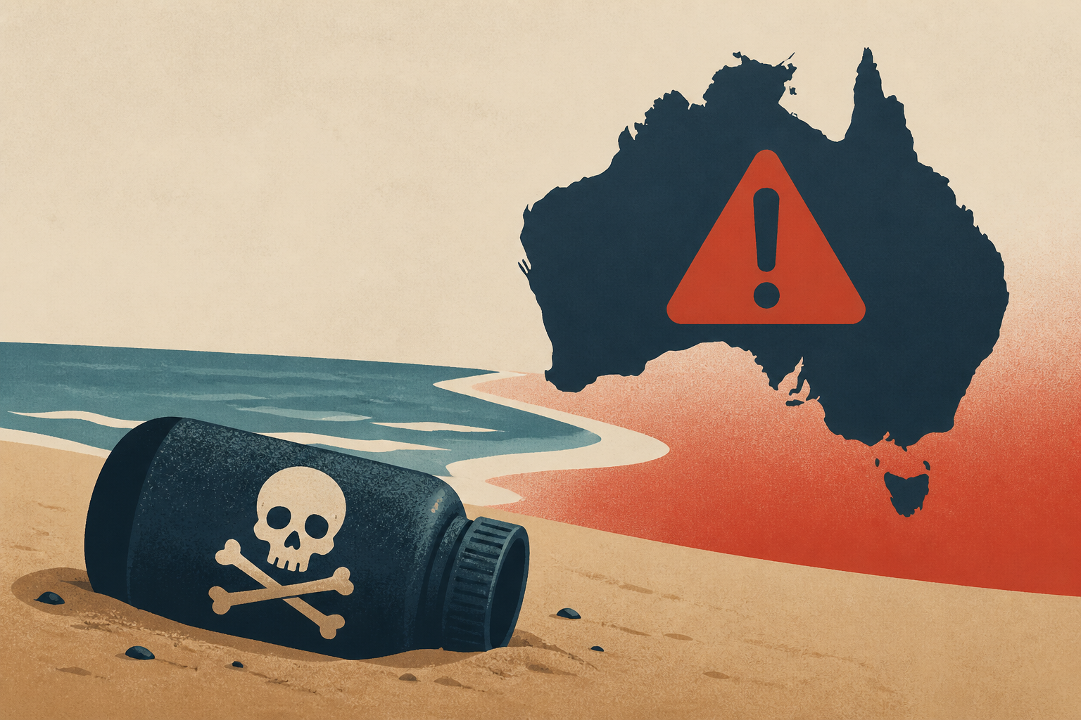 Beach discovery takes sinister turn as major catastrophe looms on Australia's doorstep