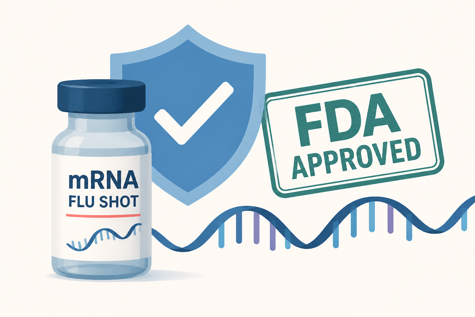 FDA approves 1st mRNA flu shot, from Moderna