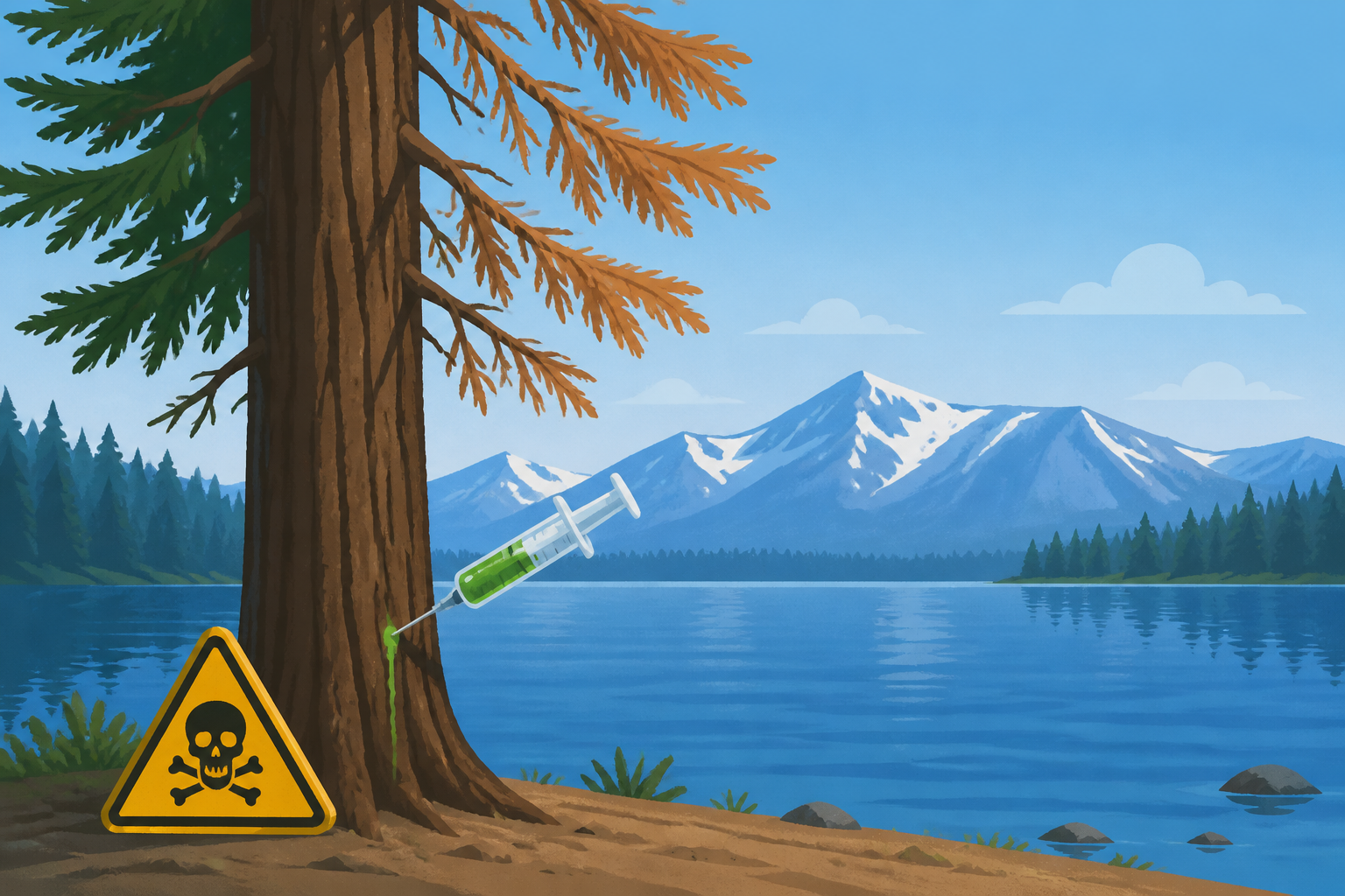 Someone Is Poisoning Trees Near Lake Tahoe