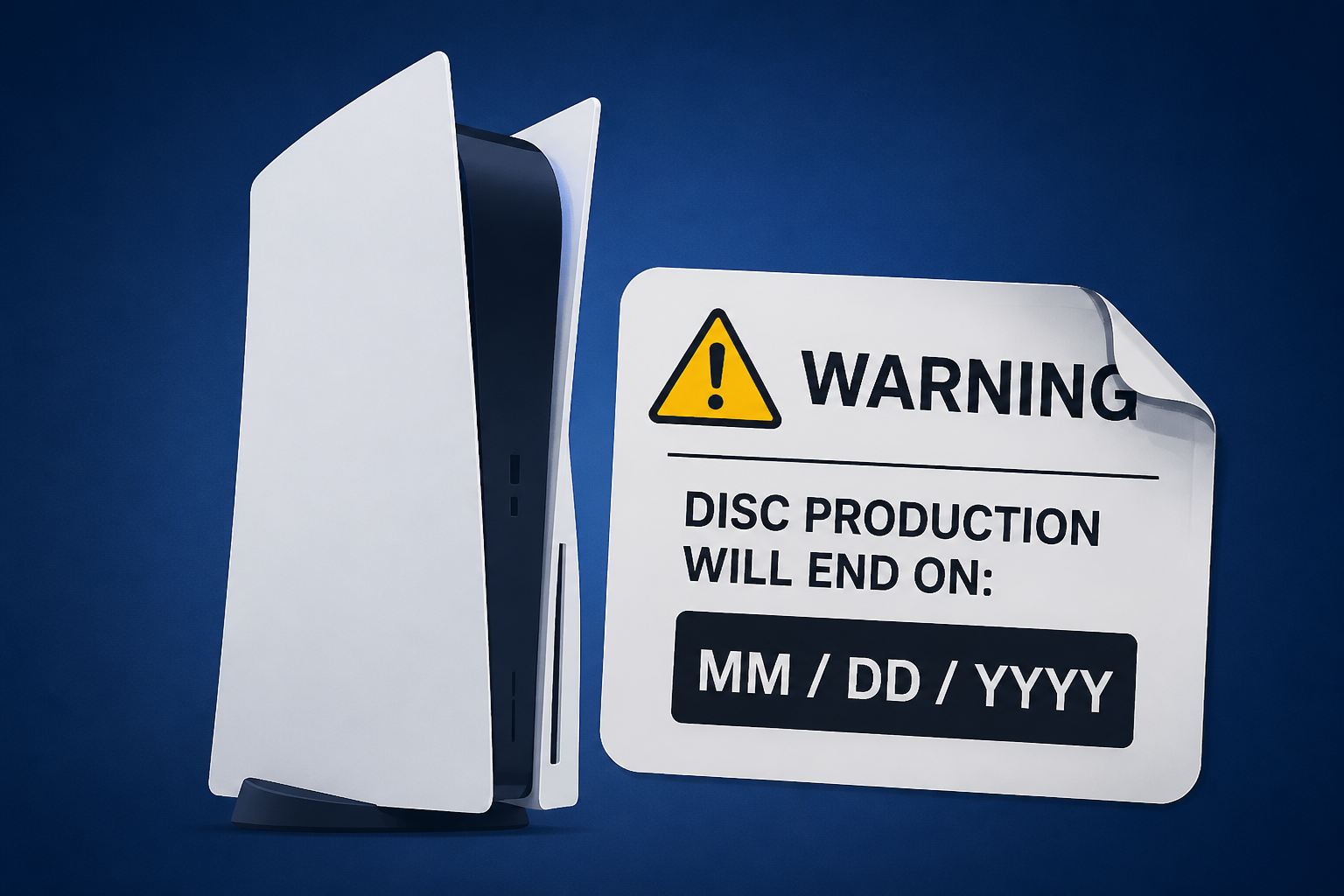 Players Say New PlayStation 5 Consoles Coming With Sticker Warning of Disc Production End Date