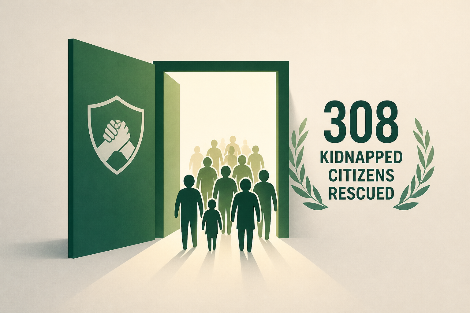 Nigeria announces rescue of 308 kidnapped citizens