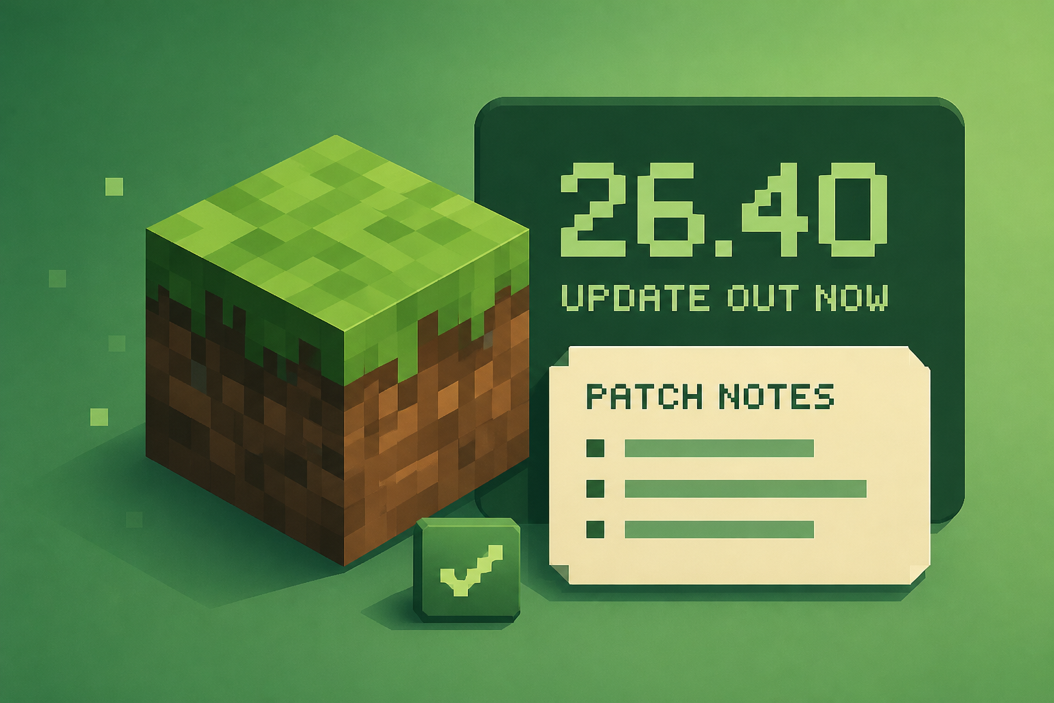 Minecraft 26.40 update out now, patch notes