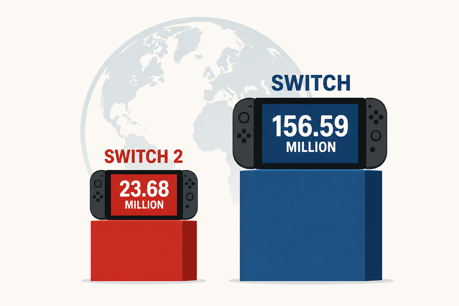 Switch 2 worldwide sales top 23.68 million, Switch tops 156.59 million