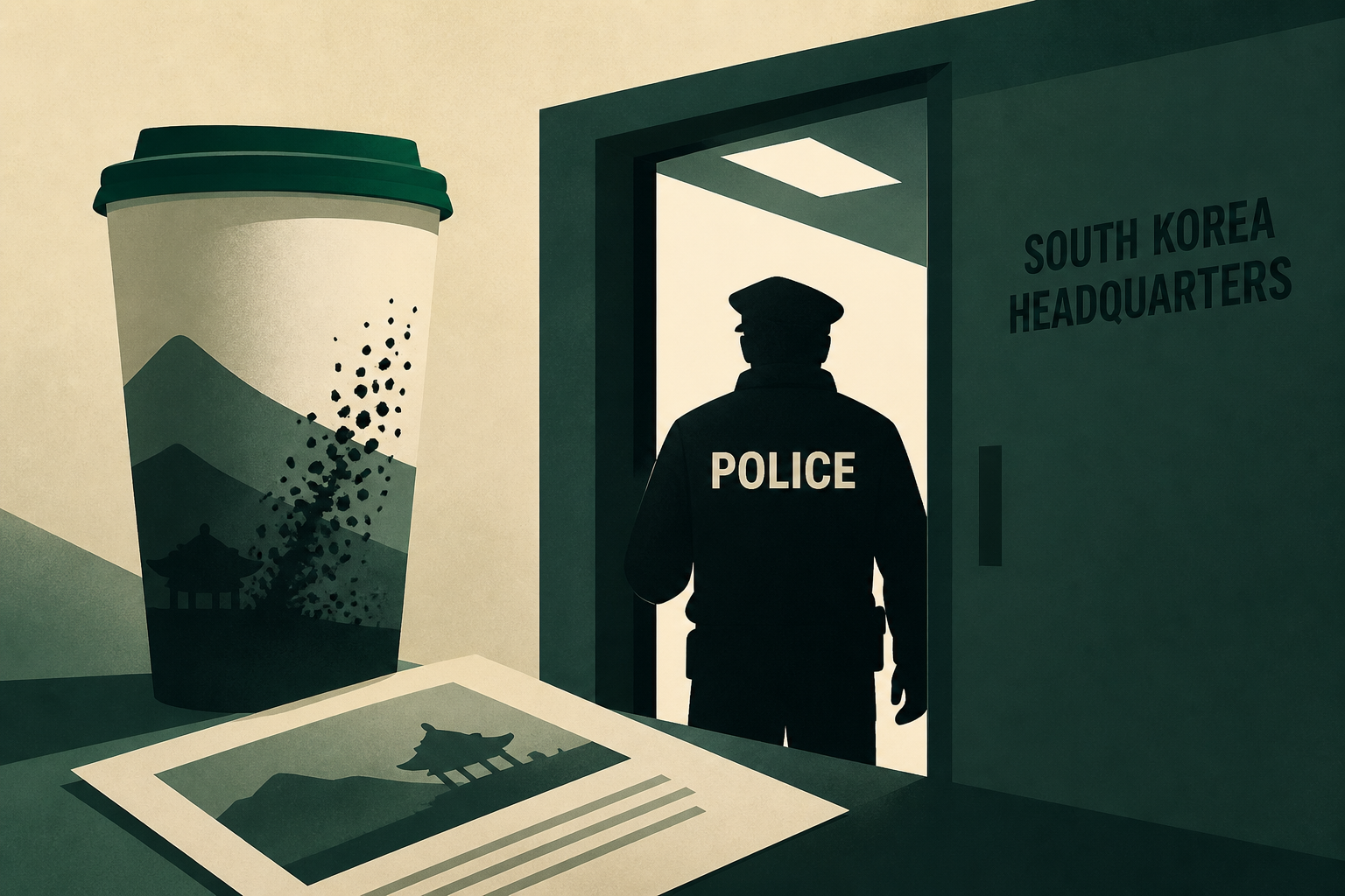 Police raid Starbucks’ South Korean HQ over ad campaign that evoked massacre
