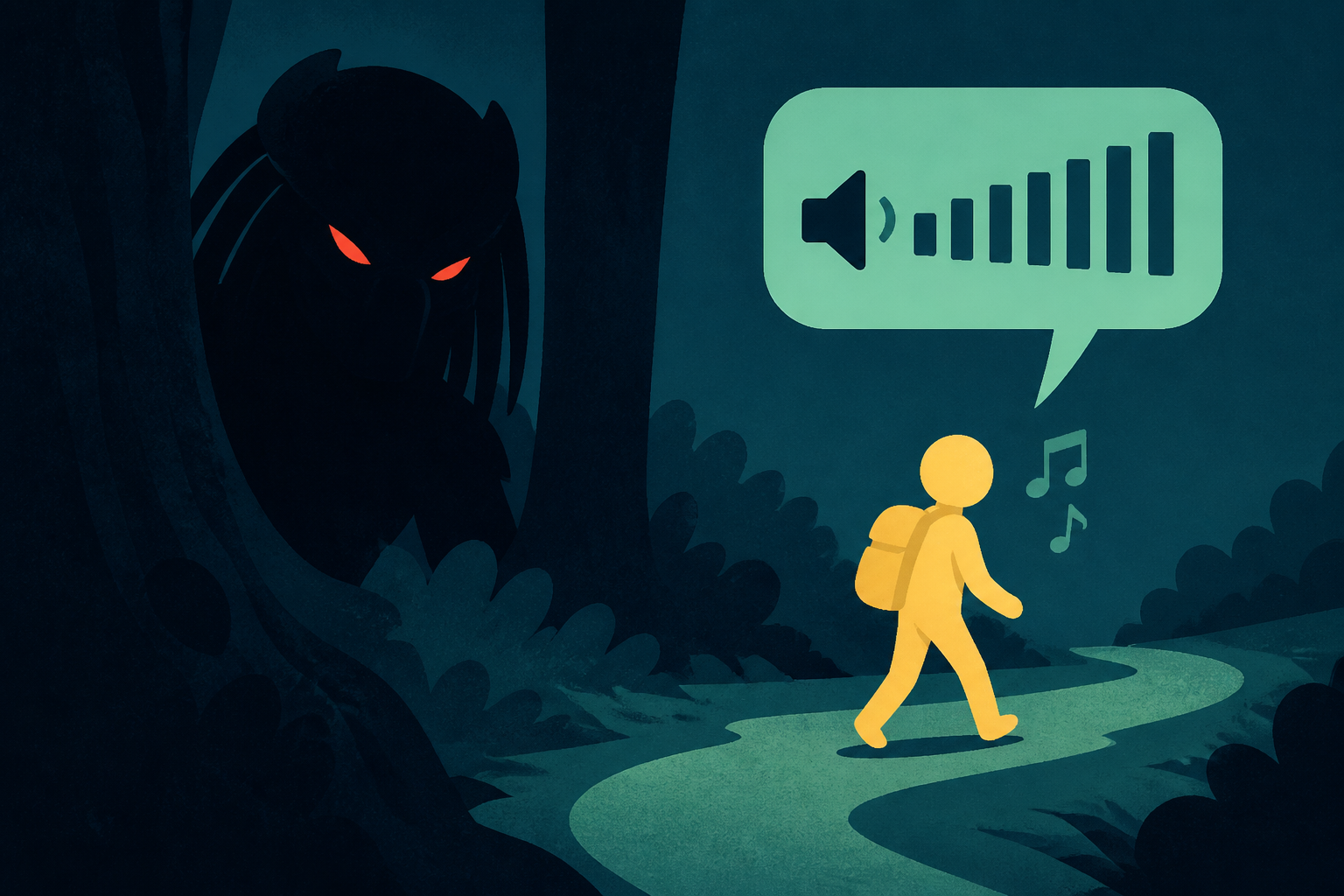 Big Walk isn't an open world hangout sim, it's a secret Predator game, or it would be if House House would quit fixing the voice volume