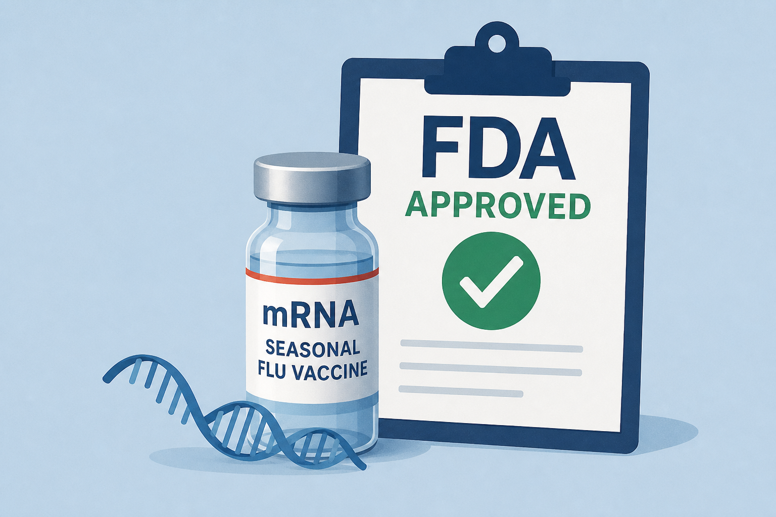 FDA approves Moderna's mRNA seasonal flu vaccine