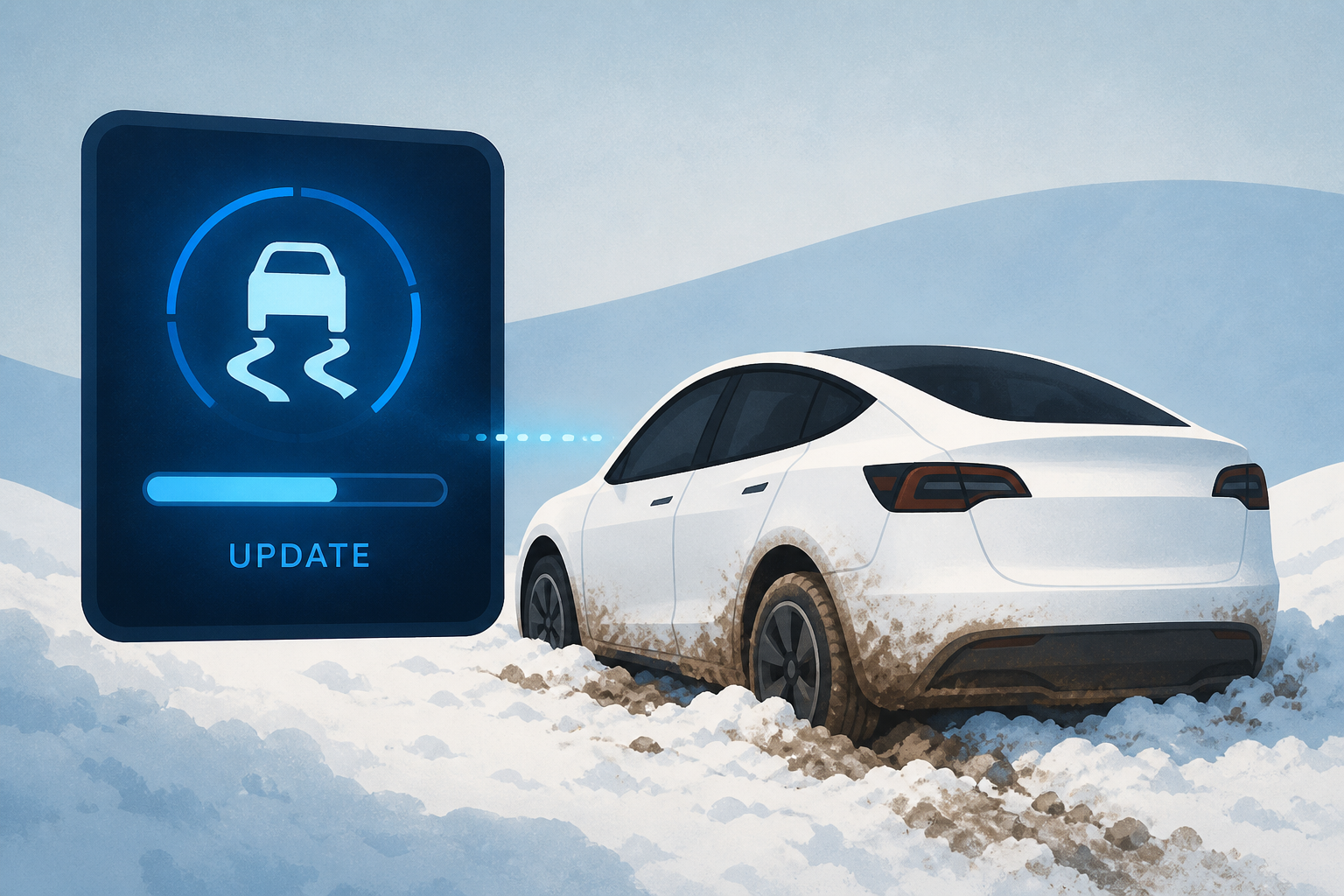 Tesla’s Latest Update Will Help When Your Model 3 or Y Gets Stuck in Dirt or Snow