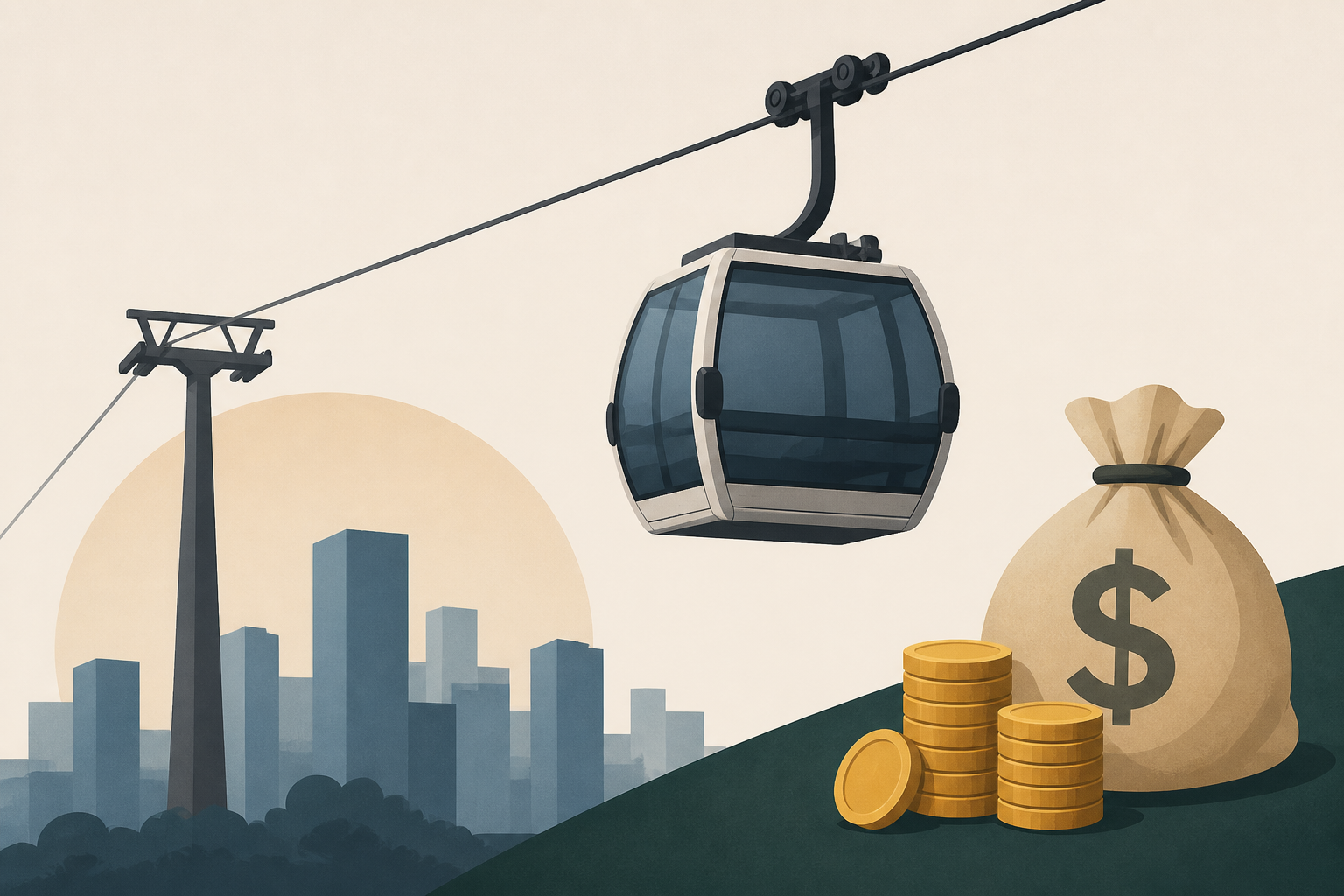 Madagascar's capital spent millions on a cable car system for commuters