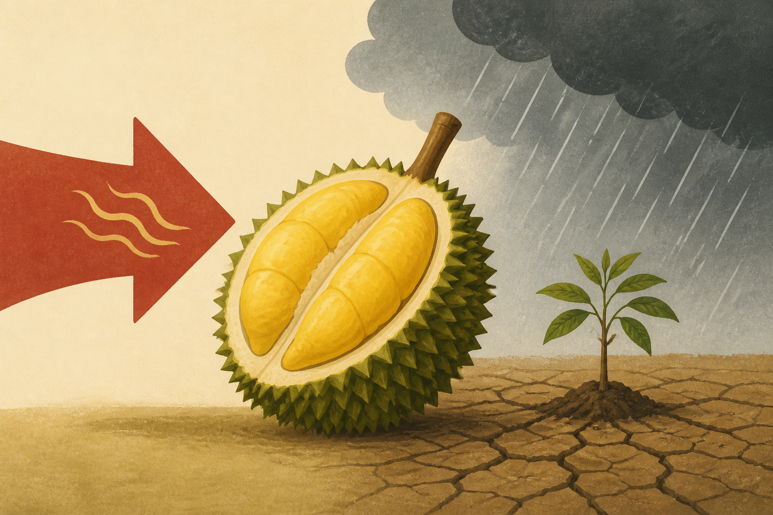 China craves this smelly fruit. But Malaysian farmers are fighting the weather to grow enough