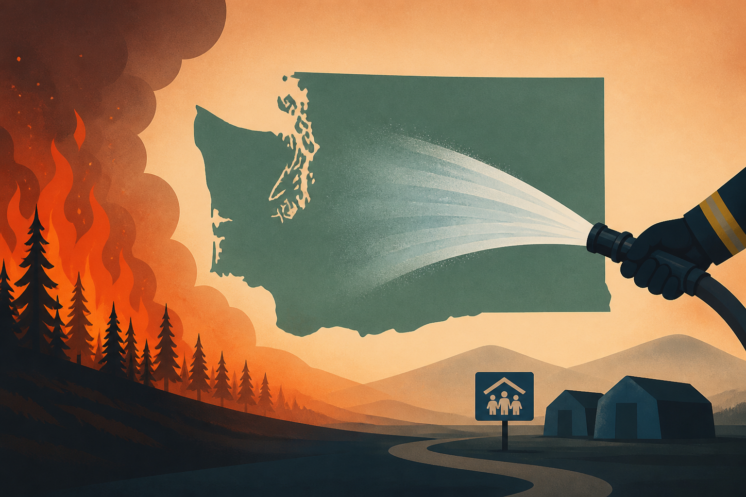 Firefighters start to contain Washington state wildfires as tens of thousands remain displaced