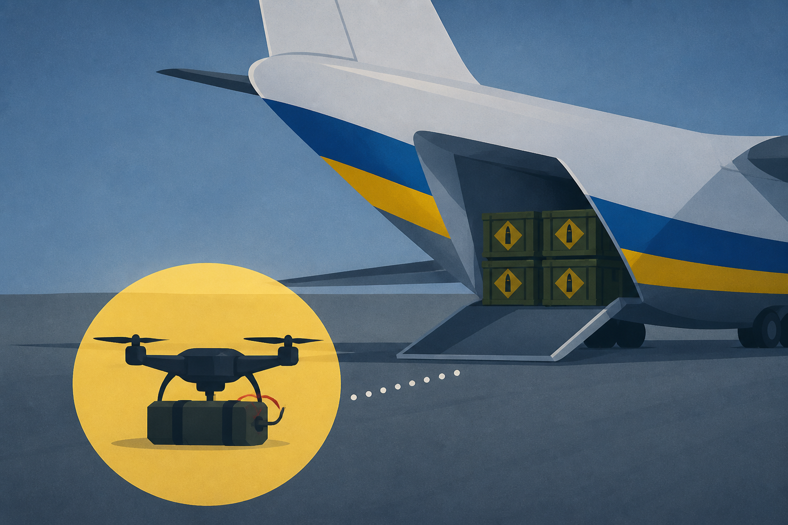 Leipzig drone bomb was found near Ukrainian plane carrying ammunition, say police