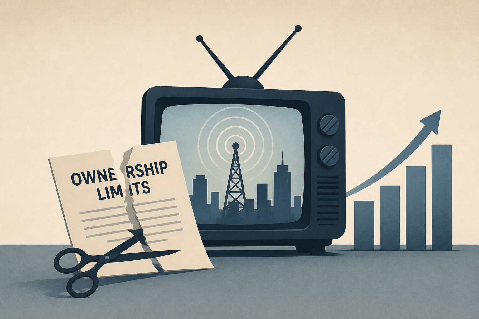 Federal Communications Commission scraps limit on broadcast TV ownership