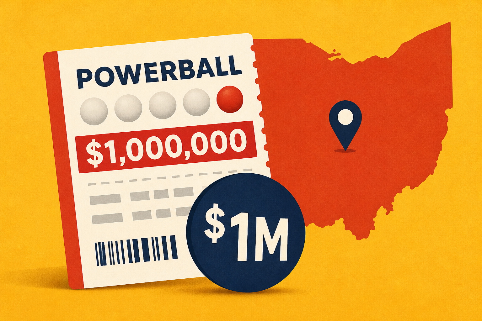 Despite no Powerball jackpot, winning $1 million ticket sold in Ohio