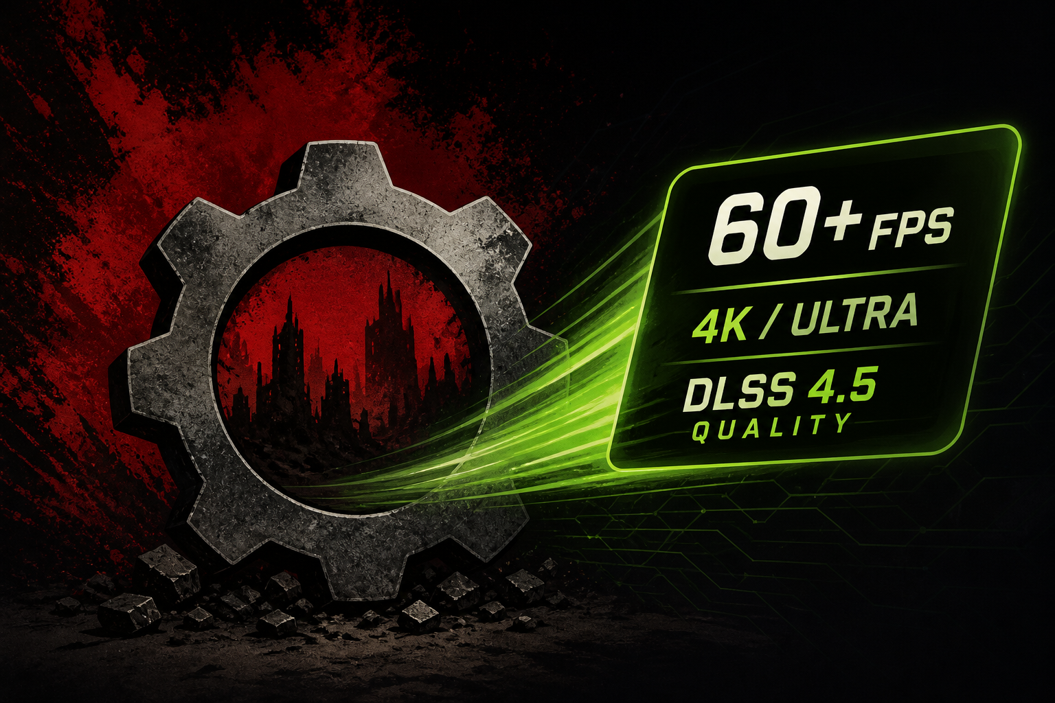 Gears of War: E-Day Runs With Over 60FPS at 4K/Ultra on an NVIDIA GeForce RTX 5090 With DLSS 4.5 Quality