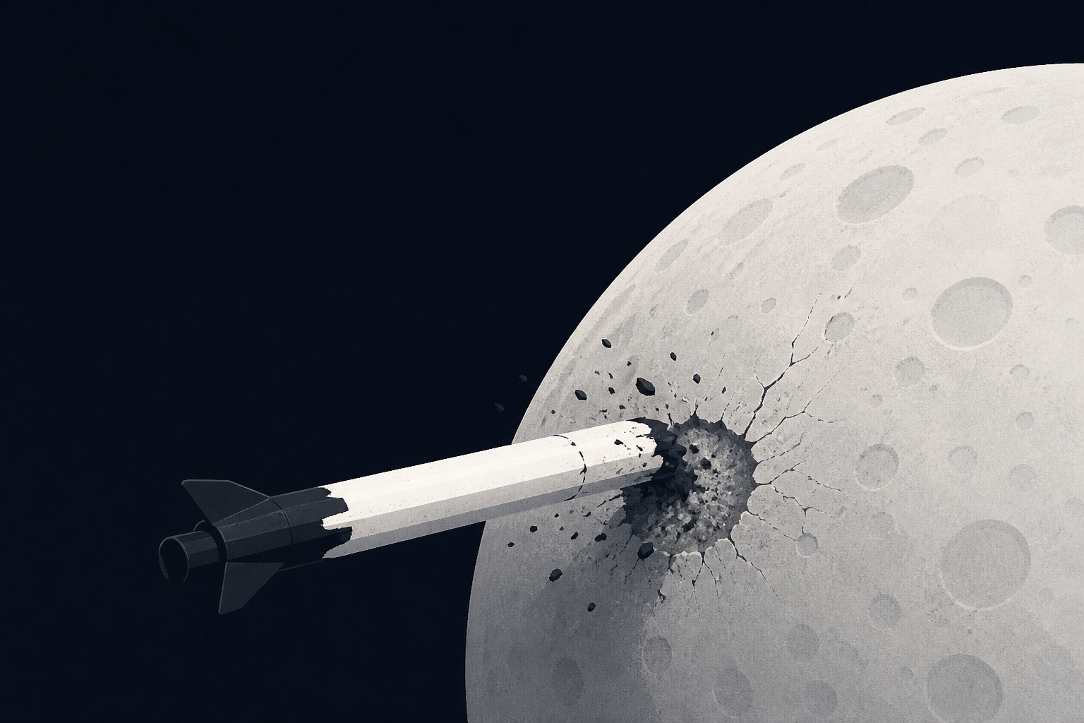 SpaceX's Wandering Falcon 9 Rocket Has Crashed Into The Moon