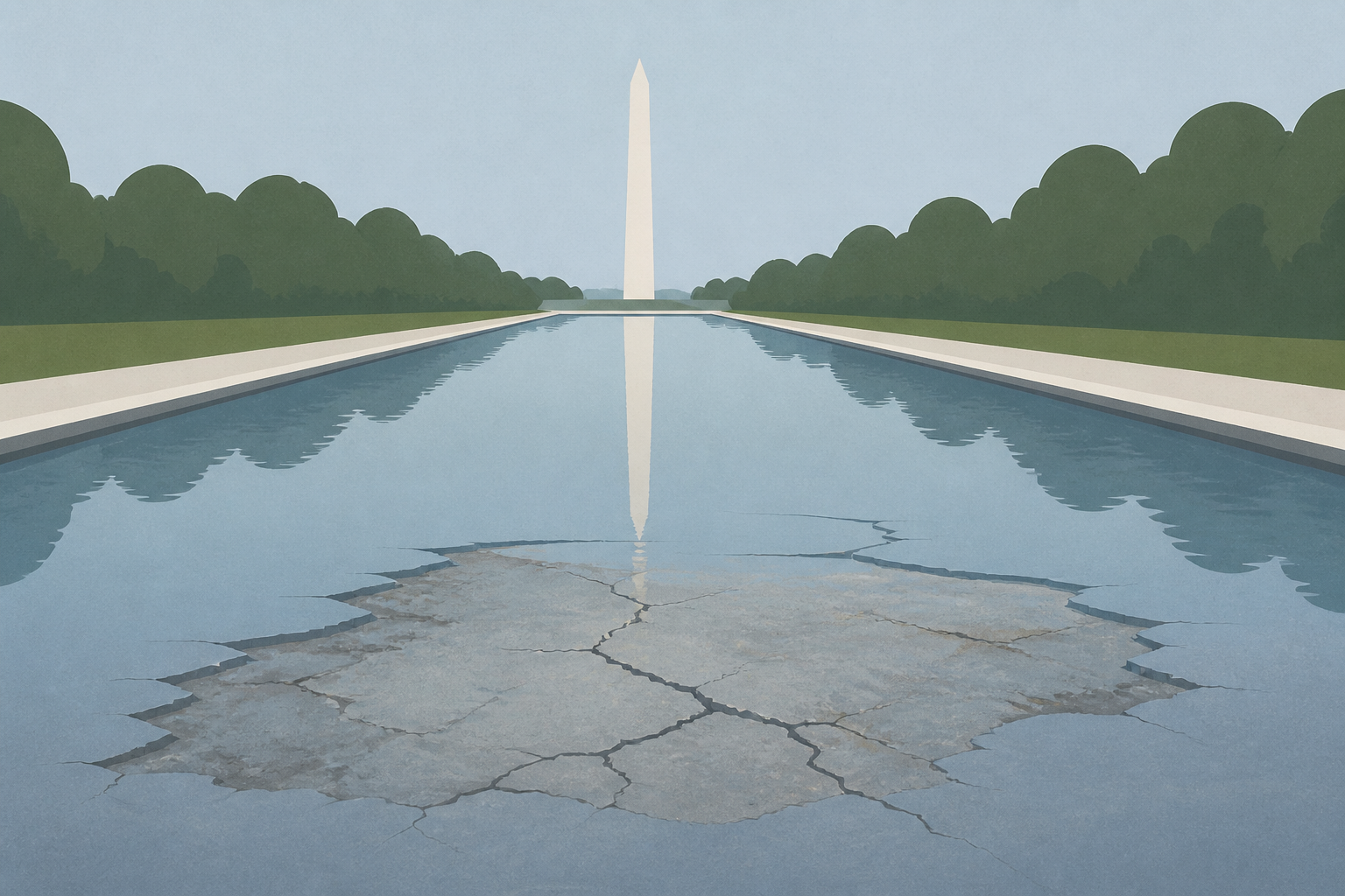 See Where the Reflecting Pool Renovation Appeared to Fail