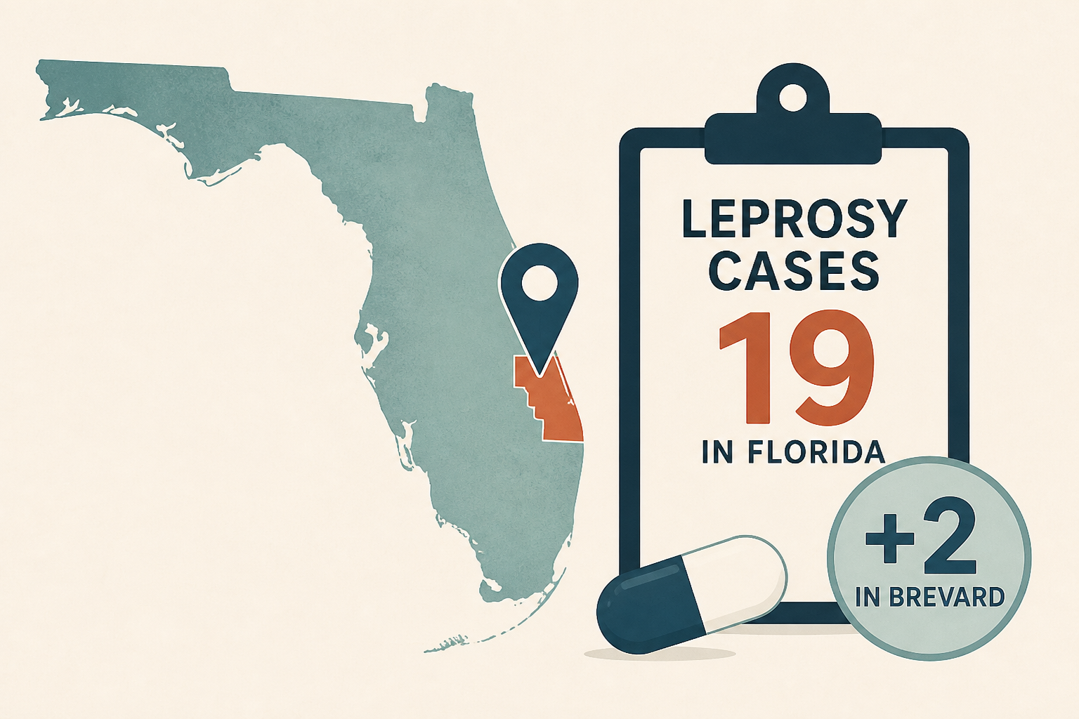 Brevard adds 2 leprosy cases as Florida total climbs to 19