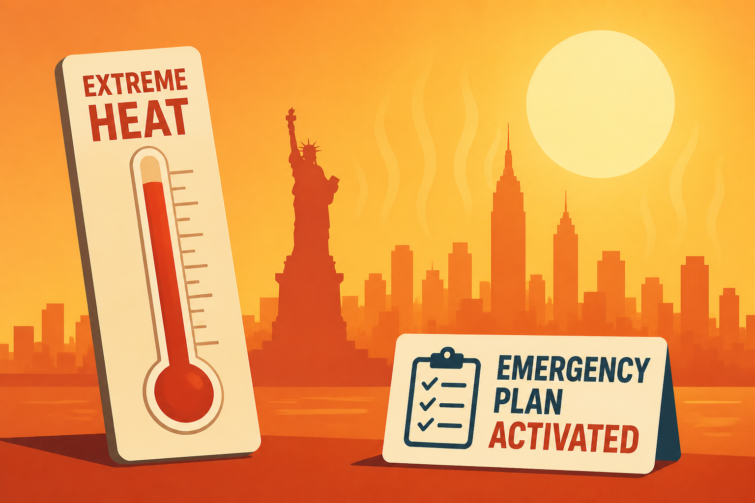 Extreme heat returns to NYC as city activates emergency plan