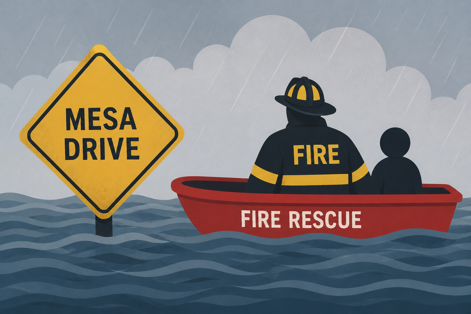 Columbia firefighters 'evacuating anyone who wants to be evacuated' as flood waters rise on Mesa Drive