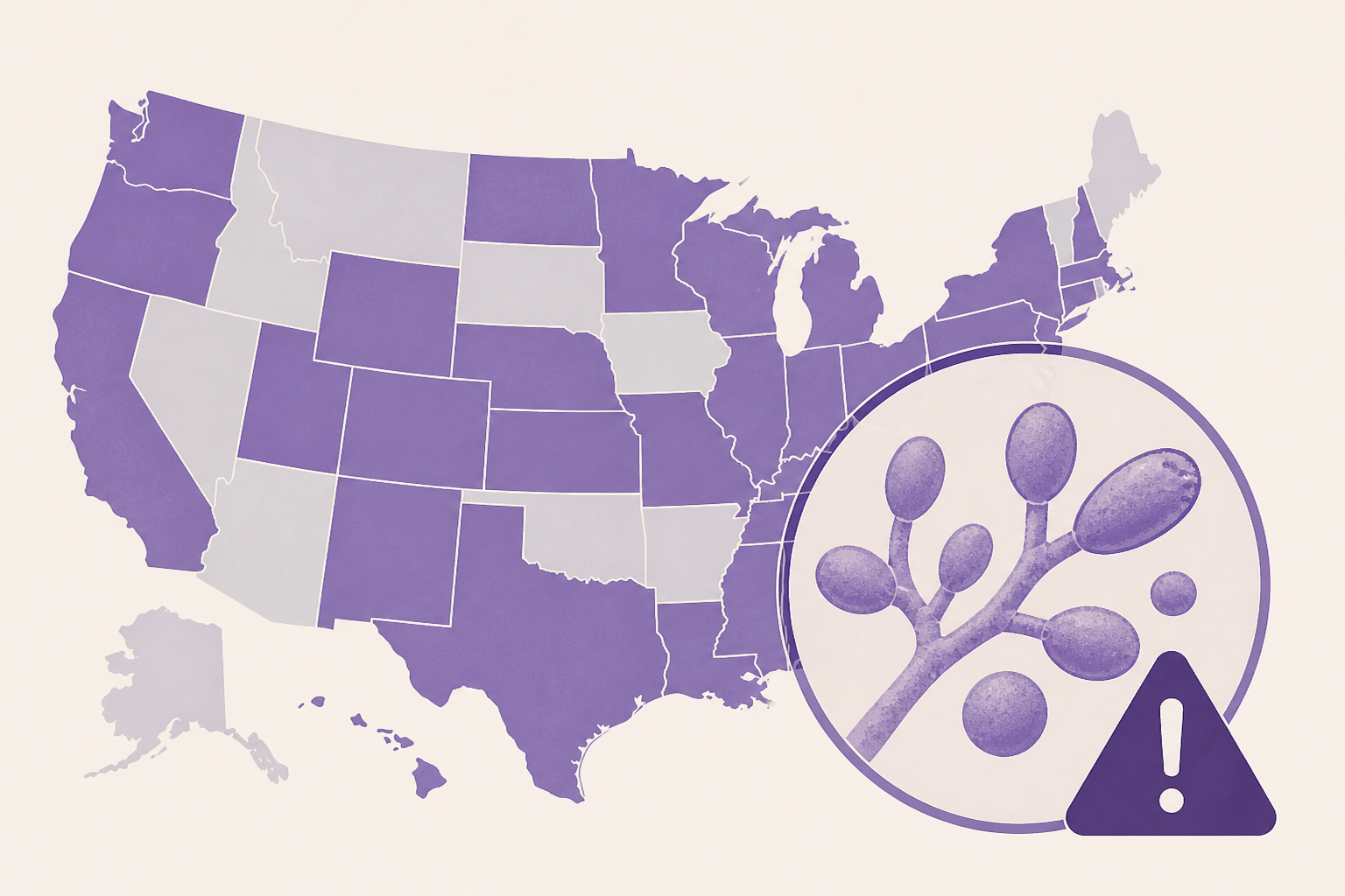 26 states are reporting cases of the 'Superbug' fungus, Candida auris