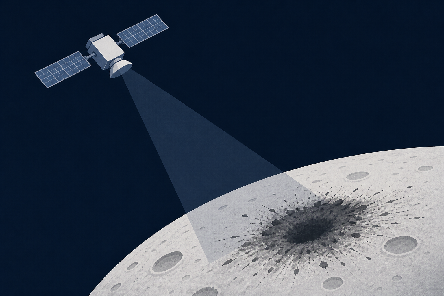 Satellite takes pictures of crash site after SpaceX rocket hits the moon