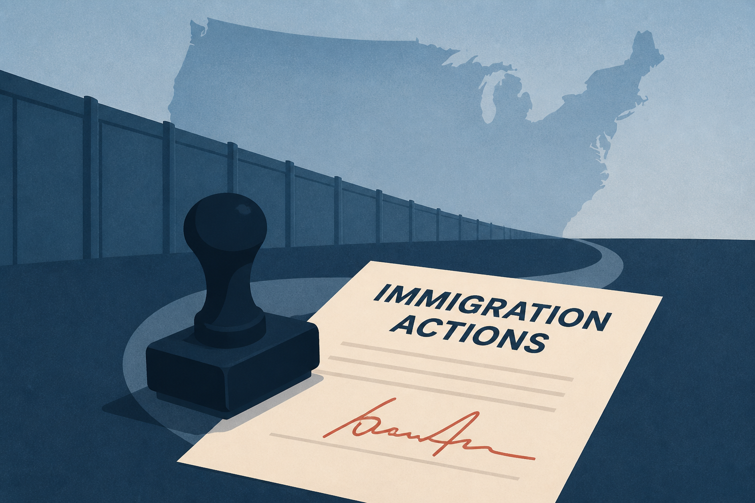 Trump signs 2 immigration actions : NPR
