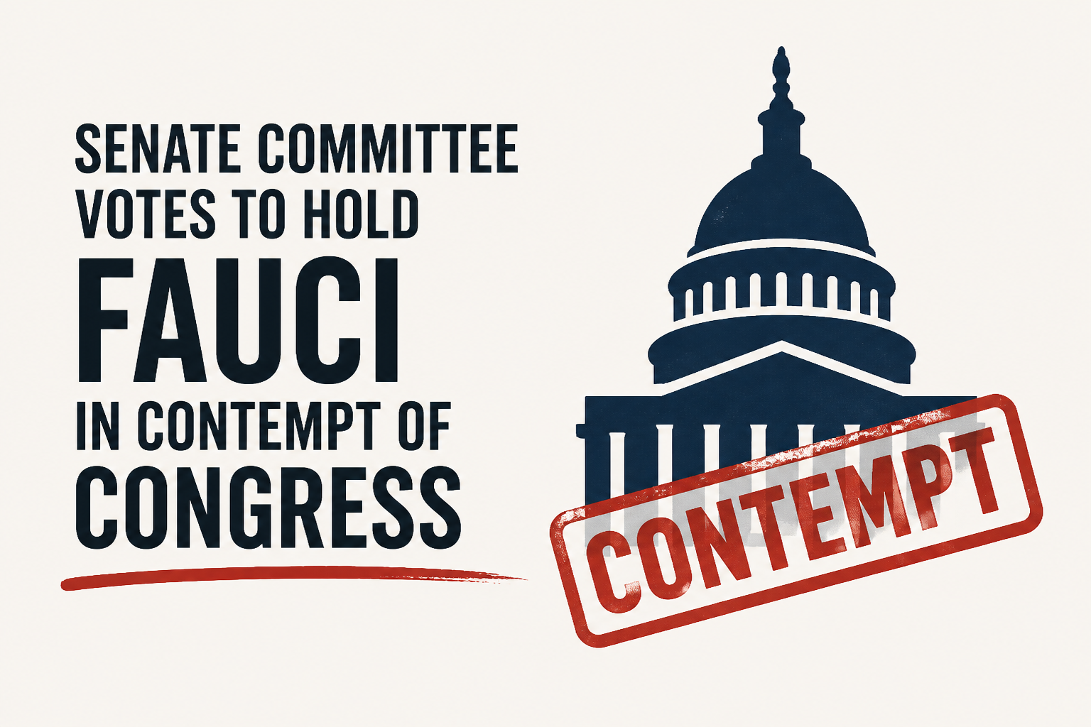 Senate committee votes to hold Fauci in contempt of Congress
