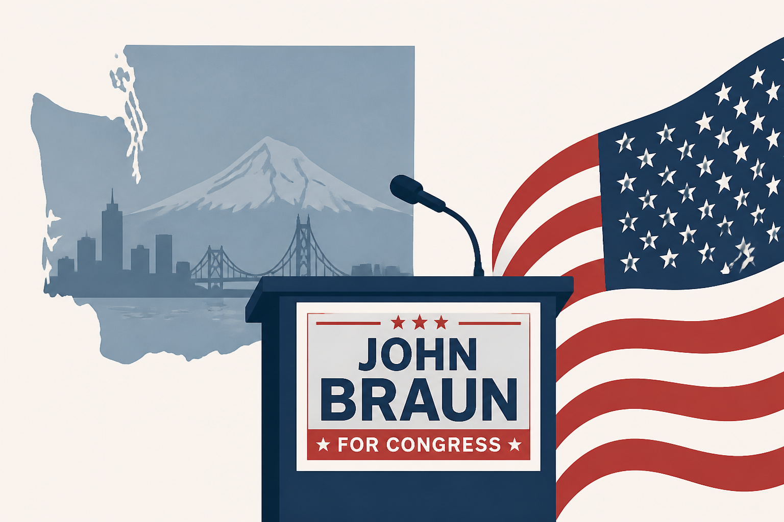 U.S. House Speaker Mike Johnson stumps in Vancouver for Republican candidate John Braun