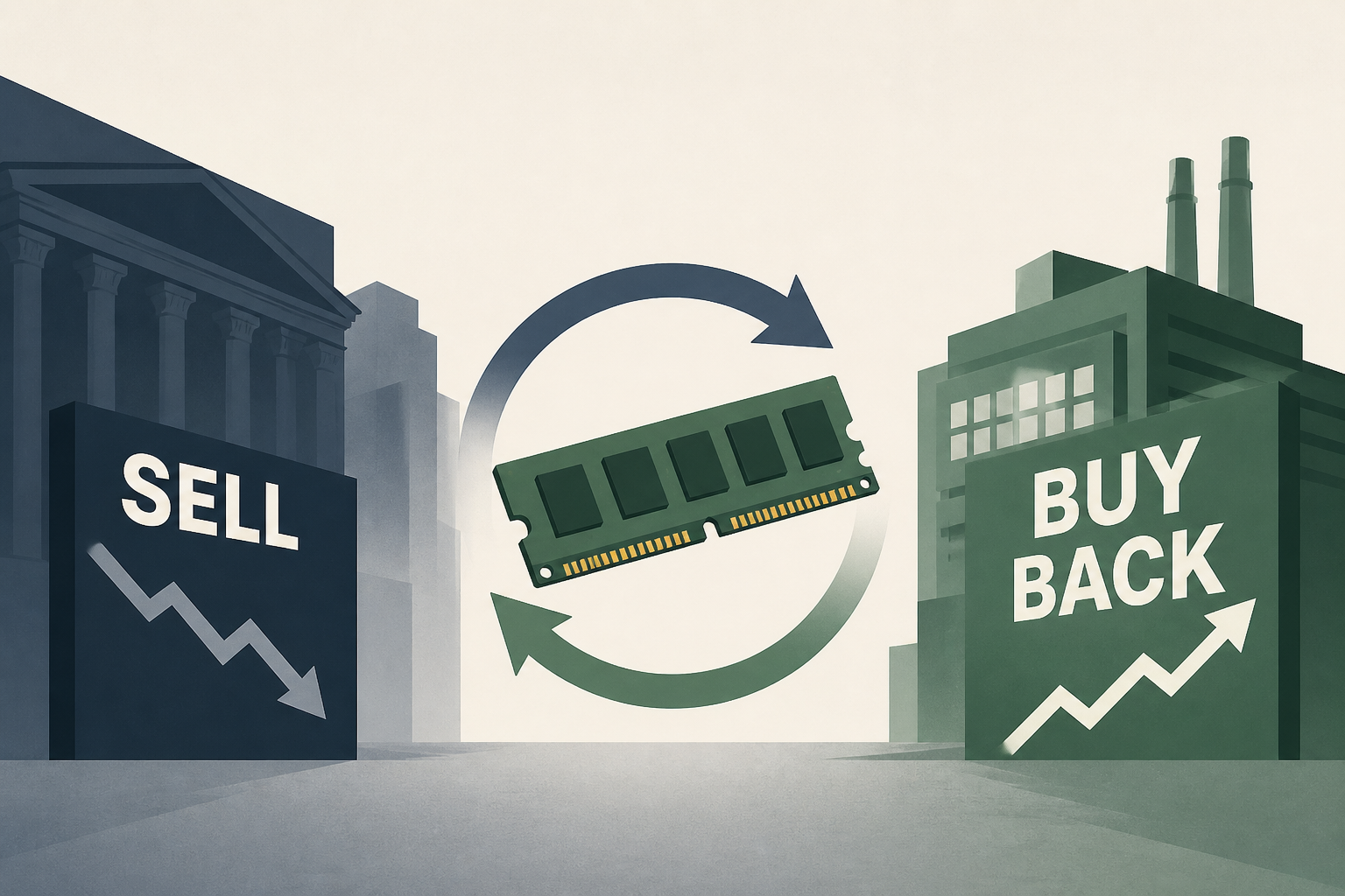 Wall Street Is Selling Memory Stocks - Chipmakers Are Buying Them Back