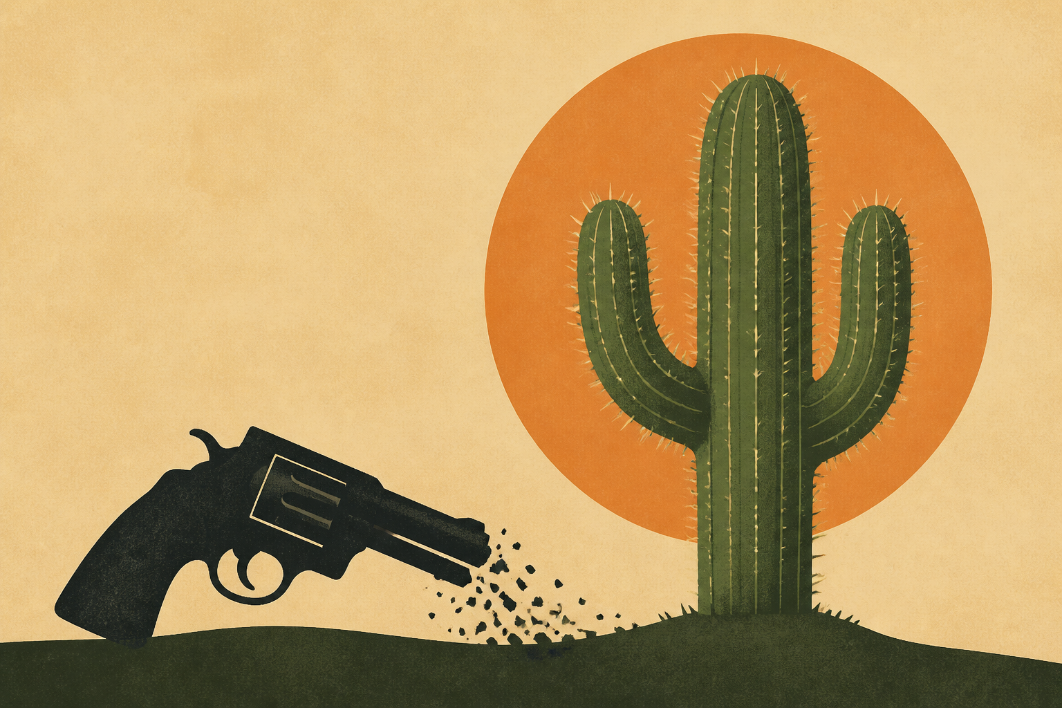 In 1982, a 27-year-old man lost a gunfight with a cactus