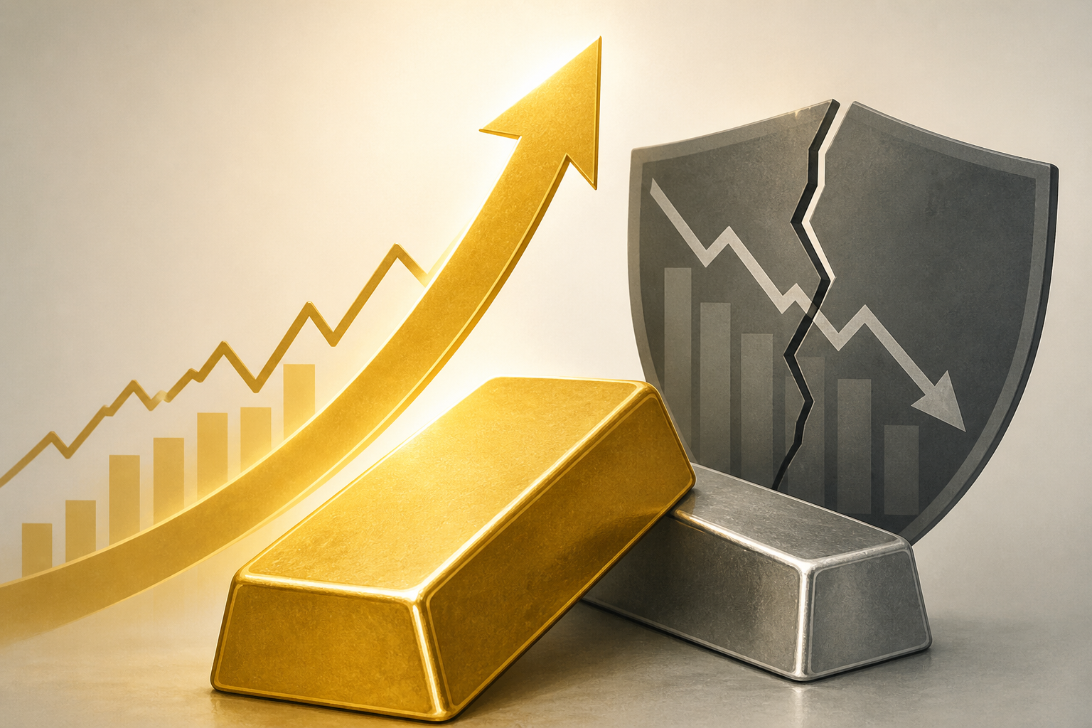Gold's rally is about a growing lack of investor confidence; silver could offer bigger gains says MarketGauge's Schneider