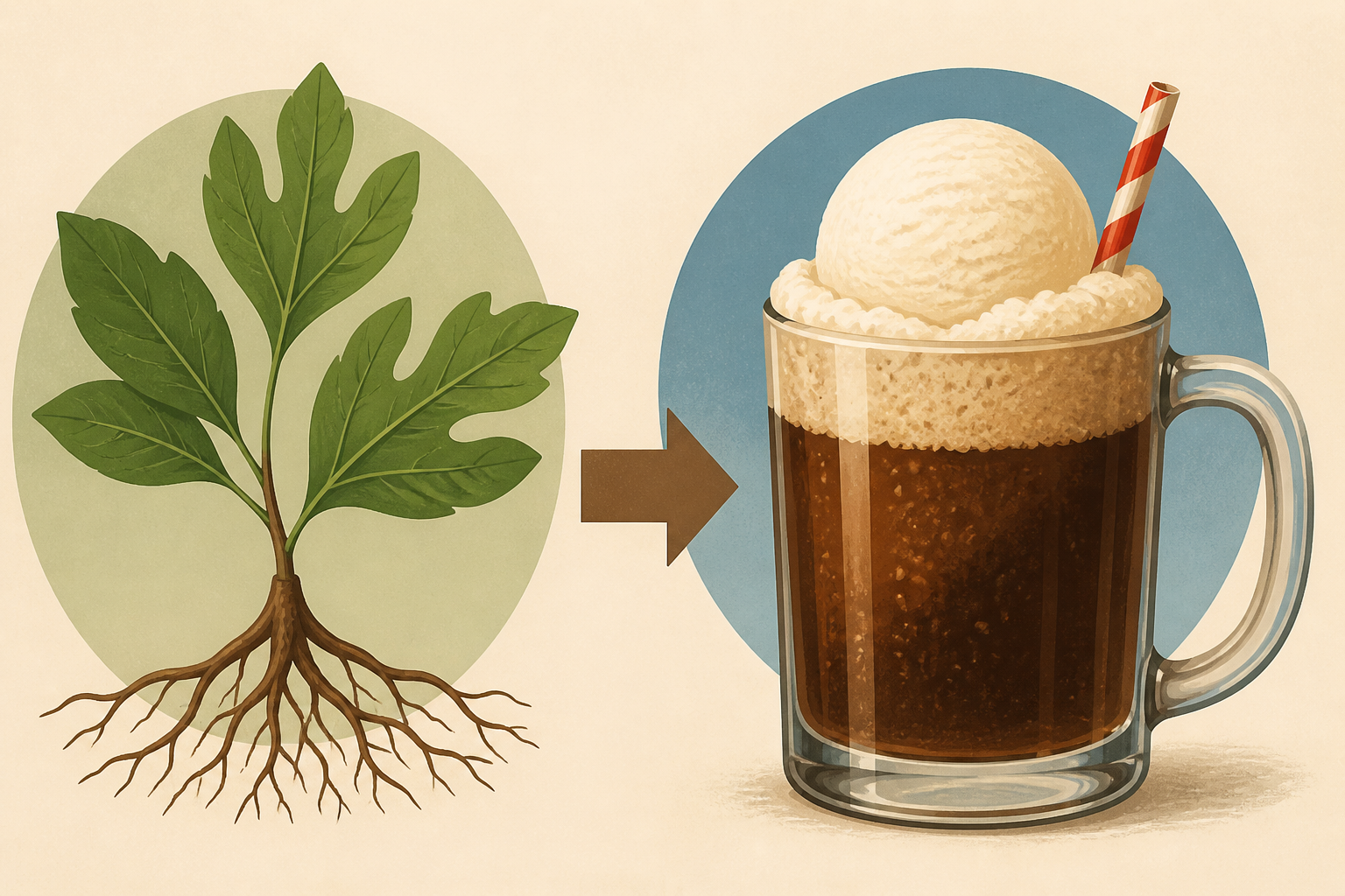 National Root Beer Float Day history from sassafras to vanilla ice cream